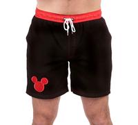 Disney Hombre Mickey Mouse Bañadores de natación Negro Large