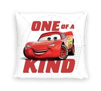 Disney Home Cars - Cojín Decorativo con Relleno y Cremallera - 40 x 40 cm - Cojín con Relleno, Gran cojín Decorativo para sofá, salón, Dormitorio - Suave cojín