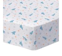Disney Home Frozen - Sábana bajera estampada para cama individual, 2 hermanas, 100% algodón, Oeko-TEX | Sábana bajera infantil, 90 x 190 cm, color blanco
