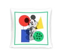 Disney Home Mickey Mouse - Cojín Decorativo con Relleno y Cremallera - 40 x 40 cm - Cojín con Relleno, Gran cojín Decorativo para sofá, salón, Dormitorio - Suave cojín