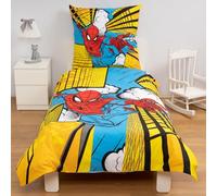 Disney Home Spiderman - Juego de Ropa de Cama Reversible (140 x 200 cm, Funda de Almohada de 65 x 65 cm, 100% algodón, 2 Piezas, Suave y Agradable a la Piel)
