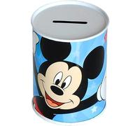 Disney Hucha Mickey Mouse de metal no se puede abrir, 10 x 7,5 cm