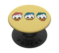 Disney Huey Dewey & Louie Duck Big Face Retro Trip Matching PopSockets PopGrip Adhesivo