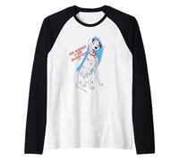 Disney Ink and Paint Pongo from 101 Dalmatians 1961 Camiseta Manga Raglan