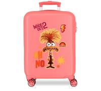 Trolley disney abs suitcase 55cm.4r. inside out 2 anxious rosa Talla única