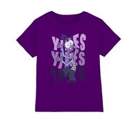 Disney Inside out 2 Fear Camiseta Infantil, Morado, 9-11 A