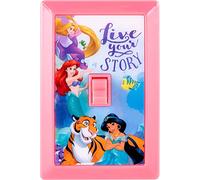 Disney Interruptor de luz LED Princess para niños, funciona con pilas, decoración de habitación, encendido/apagado manual, salas de juegos, dormitorios, baño y más, rosa, 44487
