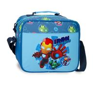 Disney Iron Man Iron Friends Estuche Escolar, Estuche infafntil, Fabricado en Poliéster, Triple Compartimento para Mejorar la organización, Tamaño Ideal para llevarlo en la Mochila, con asa Lateral.