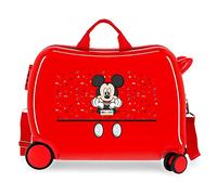 Disney It´s a Mickey Thing Maleta Infantil Rojo 50x38x20 cms Rígida ABS Cierre de combinación Lateral 34L 1,8 kgs 4 Ruedas Equipaje de Mano