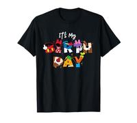 Disney It's My Birthday Mickey Mouse and Friends Letters Camiseta