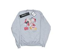 Disney - Jersey de Mickey Mouse y Minnie Mouse Beso de Navidad para Mujer