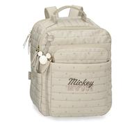Joumma Disney Duna Mickey Mochila de Paseo Beige 27x32x13 cm Poliéster 11,2L