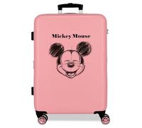 Disney Joumma Mickey Sketch Maleta Mediana Rosa 48x68x26 cms Rígido 3 kgs Cierre de combinación Lateral ABS 3 kgs 56LExtensible