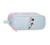 Disney Joumma Minnie Happy Estuche Doble Azul 23x9x7 cms Poliéster