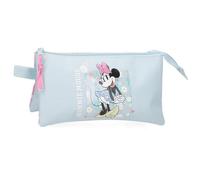 Disney Joumma Minnie Happy Estuche Triple Azul 22x12x5 cms Poliéster