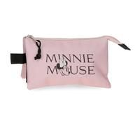 Disney Joumma Minnie Heads Estuche Triple Rosa 22x12x5 cms Poliéster 1,32L