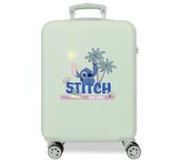 Joumma Disney Stitch Just Chill Maleta de Cabina Verde 38x55x20 cms Rígido 2 kgs Cierre de combinación Lateral ABS 2 kgs 35L Equipaje de Mano