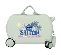Disney Joumma Stitch Just Chill Maleta Infantil Verde 45x31x20 cms Rígido 1,8 kgs Cierre de combinación Lateral ABS 1,8 kgs 27,9L Equipaje de Mano