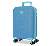 Joumma Disney Travelling with Stitch Maleta de Cabina Azul 36x55x20 cms Rígido 2,4 kgs Cierre de combinación Lateral ABS 2,4 kgs 32L Equipaje de Mano