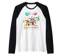 Disney Jr. Mickey & Friends "It's My Birthday" Party Camiseta Manga Raglan