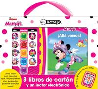 DISNEY JR. MINNIE - MI LECTOR JR. - 8 LIBROS DE CARTÓN Y UN LECTOR ELECTRÓNICO - ¡TE LEE LOS LIBROS EN VOZ ALTA! - PI KIDS