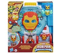 Disney Jr. Series, Marvel'S Iron Man and His Awesome Friends, La Sala de armaduras, Figura de 7,6 cm con Accesorios, Juguetes de superhéroes, A Partir de 3 años