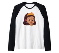 Disney Jr. Sofia the First Princess Layla Big Face Costume Camiseta Manga Raglan