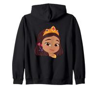 Disney Jr. Sofia the First Princess Layla Big Face Costume Sudadera con Capucha
