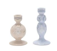 Disney - Juego de 2 portavelas cónicos de Alicia en el país de las maravillas con diseño de gato de Cheshire y rosas, decoración y artículos para el hogar para los amantes del cine, dormitorio,