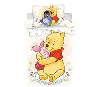 Disney - Juego de cama de Winnie Pooh, 2 piezas Tamaño: 100 x 135 cm, 40 x 60 cm, 100 % algodón