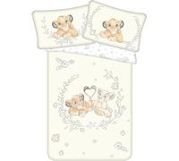 Disney - Juego de Cama Infantil de 2 Piezas, 40 x 60 cm + 100 x 135 cm, 100% algodón, diseño de El Rey León