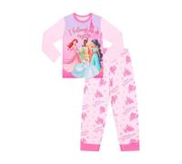 Disney - Juego de pijama largo de princesas para niñas "Pertenezco a un castillo", rosa, 5-6 años