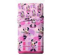 Disney Juego de Sábanas Infantil 3 Piezas Licencia Oficial Marvel (Encimer Bajer Almohada) 52% Algodón 48% Poliéster - Cama 90/105 (Minnie, Cama 90cm)