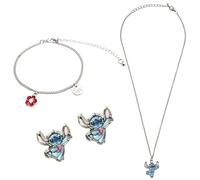 Disney Juegos de Joyas para Niña de Stitch, Accesorios Lilo y Stitch, Pulsera Niña Aretes Collar Pendientes Regalos Niña (Multi Juegos de joyas)