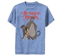 Disney Jungle Book Almost FAMILY-1-DSJB01AMLC Boys Short Sleeve Tee Shirt, Royal Blue Heather, Large