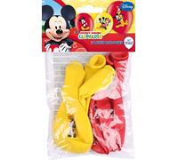 Disney Junior 999240 Set de 6 globos, Rojo y Amarillo