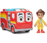 Disney Junior Firebuds, Bo and Flash, Action Figure and Fire Truck Vehicle with Interactive Eye Movement, Kids Toys for Boys and Girls Ages 3 and up!
