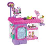 Disney Junior Minnie Mouse Marvelous Market, Caja Registradora de Juego con Sonidos Realistas, 38 Piezas de Comida y Accesorios, Juguete para Peques a Partir de 3 años de Just Play