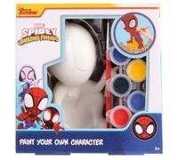 Disney Junior Spiderman y Sus Amigos - Figura de Yeso para Pintar con Pinturas y Pincel - Manualidad Creativa para Niños +3 Años