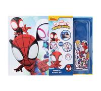Disney Junior Spidey and his Amazing Friends - Libro magnético de actividad, 29 imanes, juego interactivo, diversión creativa, ideal para viajes
