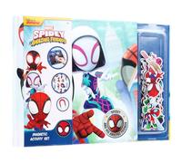 Disney Junior Spidey and his Amazing Friends - Libro magnético de actividad, 40 imanes, juego interactivo, diversión creativa, ideal para viajes (SP24358)