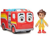 DISNEY JUNIOR - UNIDAD DE RESCATE - BO Y FLASH - Figura de Acción y Camión de Bomberos de Juguete con Movimiento de Ojos Interactivo - 6067718 - Juguetes Niños 3 Años +