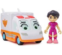 DISNEY JUNIOR - UNIDAD DE RESCATE - VIOLET Y AXL - Figura de Acción y Ambulancia Juguete con Movimiento de Ojos Interactivo - 6067720 - Juguetes Niños 3 Años +