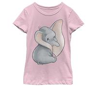 Disney Just Dumbo Camiseta, Rosa Claro, XL para Niñas