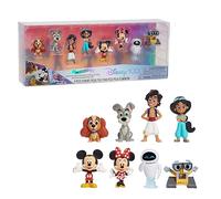 Just Play Disney100 Years of Love Celebration Collection - Paquete de figuras de edición limitada de 8 piezas, juguetes para niños a partir de 3 años