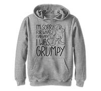Disney Kids Princesses I Was Grumpy Youth - Sudadera con Capucha, diseño de Jaspeado, Talla M, Brezo Atlética, M