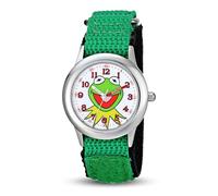 Disney Kids' W001623 The Muppets Kermit Stainless Steel Watch with Nylon Strap