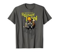 Disney Kingdom Hearts Greetings From Halloween Town Camiseta, Hombre, Asfalto, XL