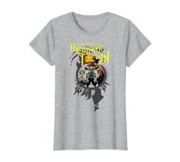 Disney Kingdom Hearts Greetings From Halloween Town Camiseta, Mujer, Gris Jaspeado, S