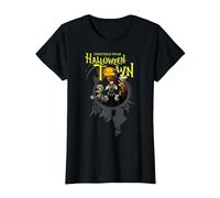 Disney Kingdom Hearts Greetings From Halloween Town Camiseta, Mujer, Negro, L